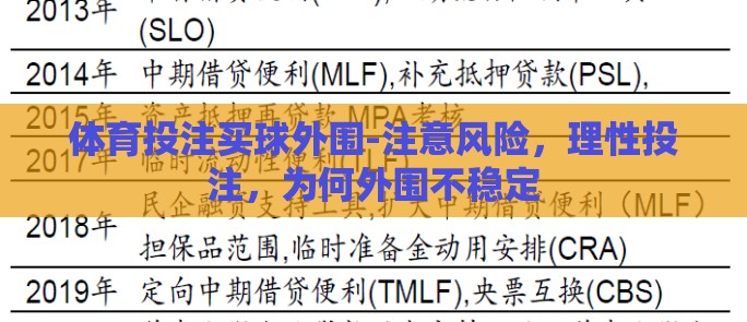 体育投注买球外围-注意风险,理性投注,为何外围不稳定 体育投注买球外围-注意风险,理性投注,为何外围不稳定