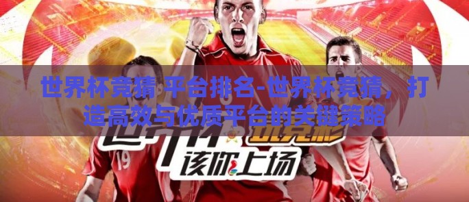 世界杯竞猜 平台排名-世界杯竞猜，打造高效与优质平台的关键策略