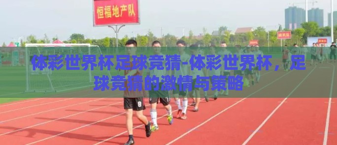 体彩世界杯足球竞猜-体彩世界杯，足球竞猜的激情与策略