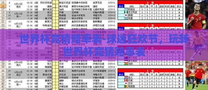 世界杯竞猜赔率表-球迷狂欢节，玩转世界杯竞猜赔率表