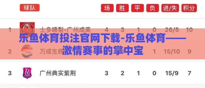 乐鱼体育投注官网下载-乐鱼体育——激情赛事的掌中宝 乐鱼体育投注官网下载-乐鱼体育——激情赛事的掌中宝