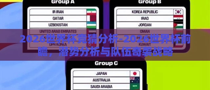 2026世界杯竞猜分析-2026世界杯前瞻,潜势分析与队伍奇袭战略 2026世界杯竞猜分析-2026世界杯前瞻,潜势分析与队伍奇袭战略