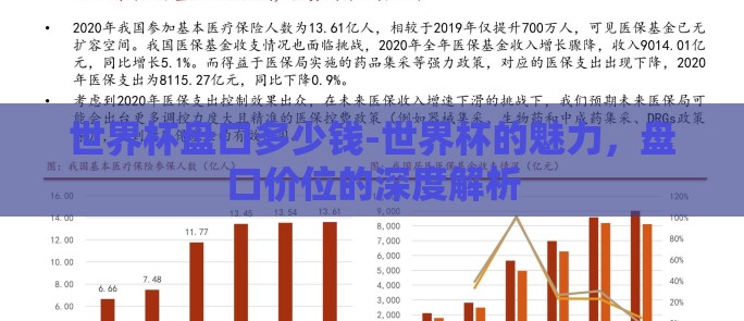 世界杯盘口多少钱-世界杯的魅力，盘口价位的深度解析