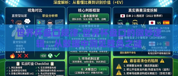 世界杯盘口规律-世界杯盘口的微妙逻辑，从数据中洞见胜负之谜