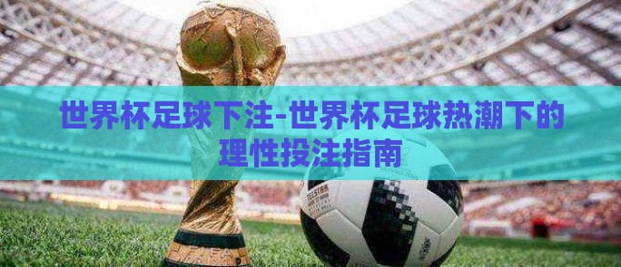 世界杯足球下注-世界杯足球热潮下的理性投注指南
