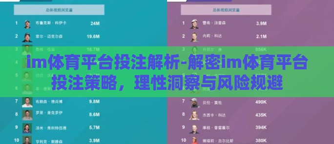 im体育平台投注解析-解密im体育平台投注策略，理性洞察与风险规避