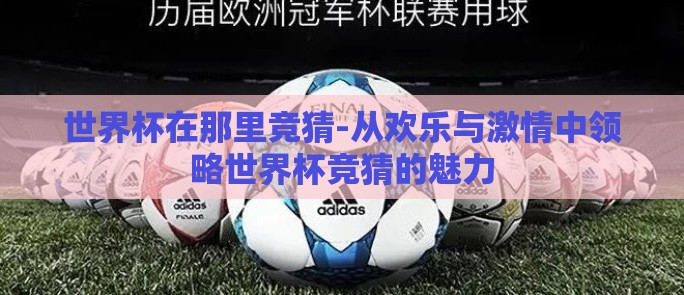 世界杯在那里竞猜-从欢乐与激情中领略世界杯竞猜的魅力