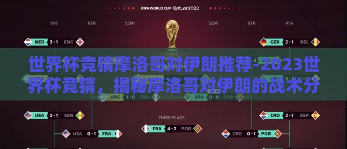 世界杯竞猜摩洛哥对伊朗推荐-2023世界杯竞猜，揭秘摩洛哥对伊朗的战术分析与胜负预测